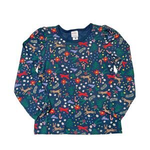 NWT Hanna Andersson Holiday Winter Wonderland Top Size 6/7